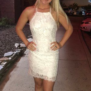 White formal dress